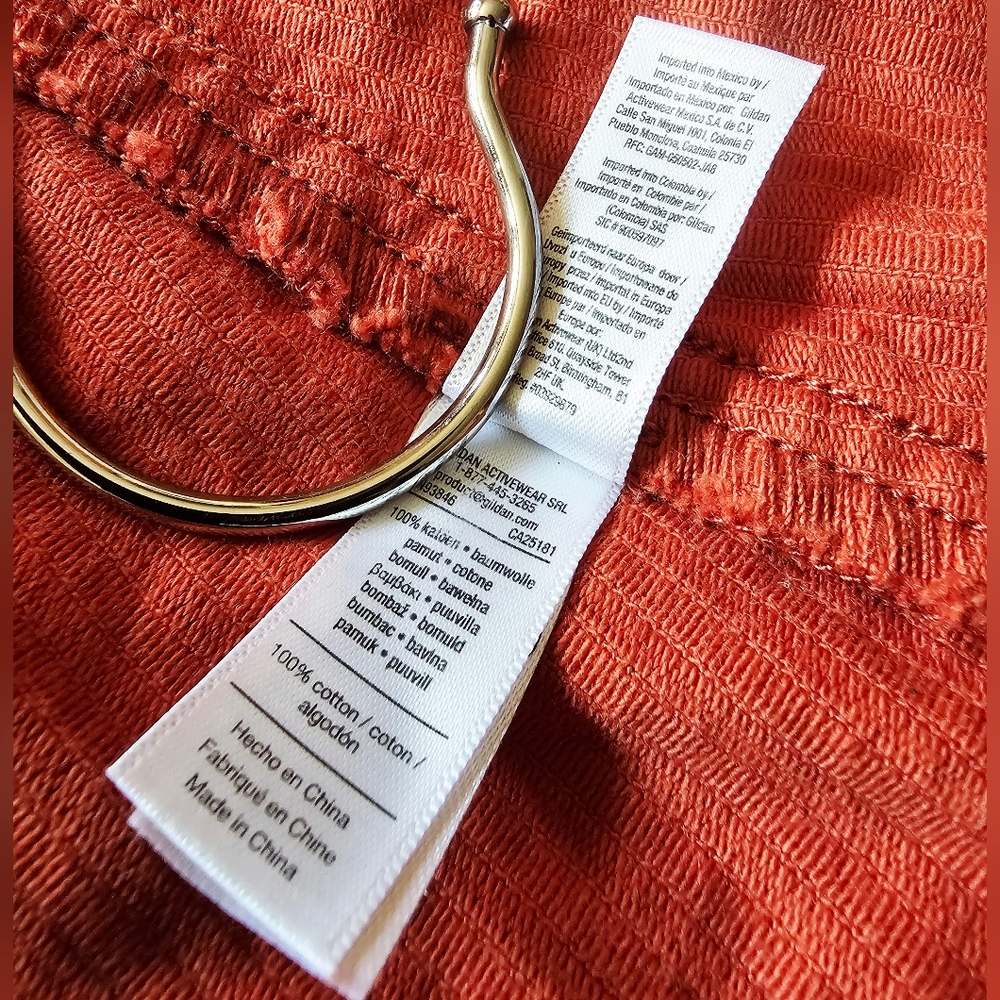 American Apparel Orange Corduroy Front Zip High Waist Mini Skirt - Picture 13 of 15